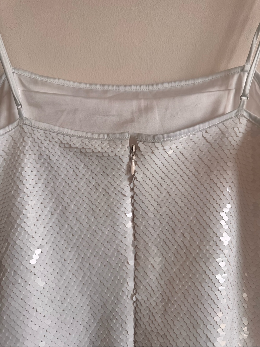 Abercrombie & Fitch | European Summer White Sequin Mini Dress ~ NWT Small - Picture 9 of 10